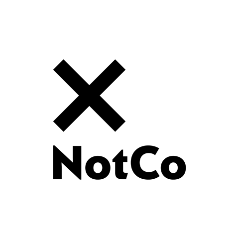 Logo oficial de NotCo en negro sobre fondo blanco