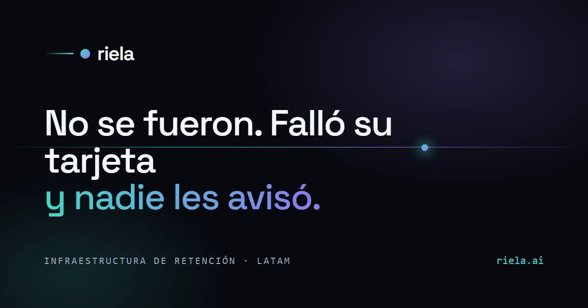 Gráfica oficial de Riela con su marca.